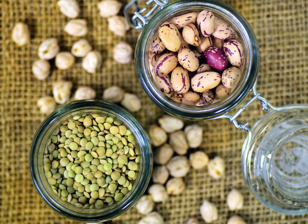 beans, lenses, quail beans